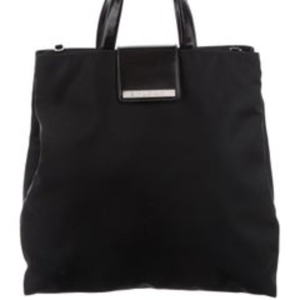 Authentic BVLGARI Large Nylon Satchel